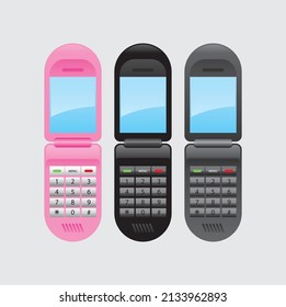 conjunto de iconos de teléfono de mano vector 
