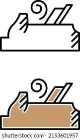 a set of hand planer icons