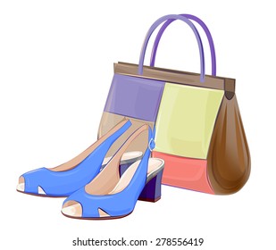 set of handbags and shoes 