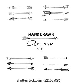 Set of hand-drawn arrows.