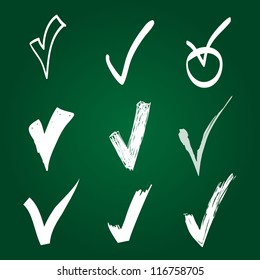 Set of Hand-drawn check