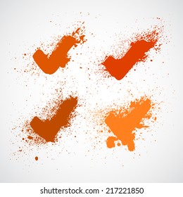 Set of Hand-drawn check