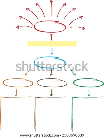 Set of hand-drawn diagrams including sketch-style frames, boxes, arrows, and speech bubbles. Great for infographic planning, visual storytelling, notebooks, and editable layouts.Set of infographic