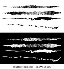 a set of hand-drawn doodles with a marker.