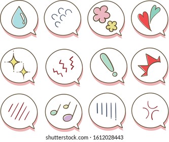 Set of hand-drawn icons Illustrations