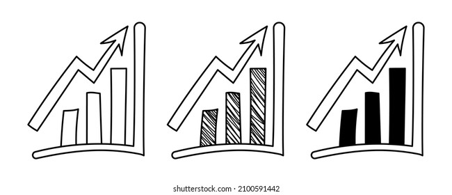 Juego de tramos de vector a mano Tendencias en estilo de caricatura de doodle. 