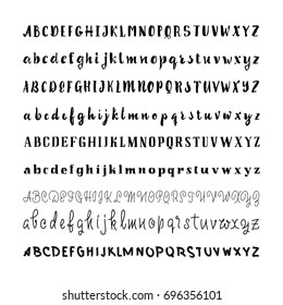 A set of hand-made fonts for use in your design