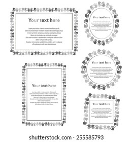 Set of hands frames