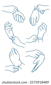 
set of hands - Gloves