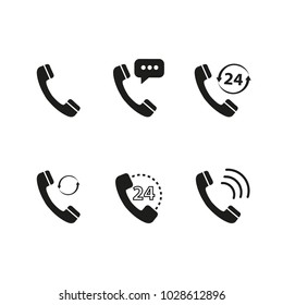 Set of handset of icons