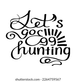 Set of handwritten lettering quote of Easter phrase. Vector hand drawn holiday calligraphy 