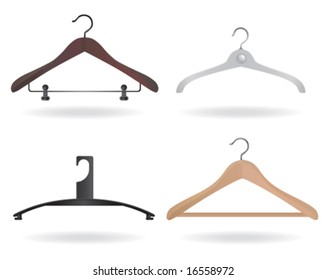 set of hanger vector