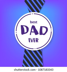 Set of Happy Father's Day cards. Handwritten lettering. Fathers day banners . Vector Illustration.