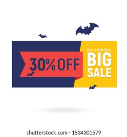 set happy halloween background trick or treat - halloween sale design banner big sale - banner special sale