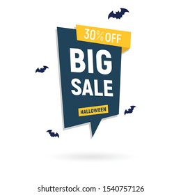 set happy halloween background trick or treat - halloween sale design banner big sale - banner special sale