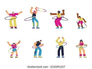 351 Hula Hoop Adult Illustration Images, Stock Photos & Vectors ...