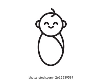 set of an Happy Kids Baby Icon