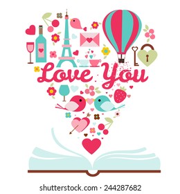 Set Of Happy I love you