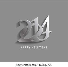  Set of Happy New Year 2014 Text  Design 