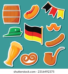 Set of Happy Oktoberfest Sticker