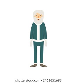 set of happy Santa poses illustration