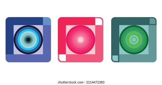 concepto de logotipo de plantillas de colores de armonía