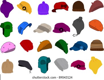 Set of a hat icon