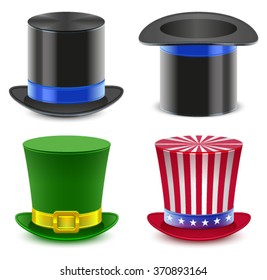 Set hat magician cylinder