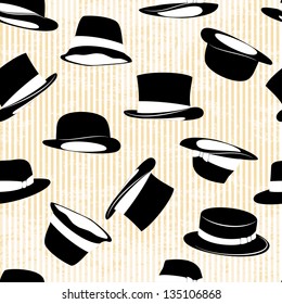 set hat in vintage style