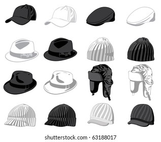 Set of the hats