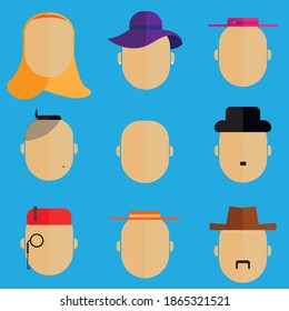 set of hats for your design