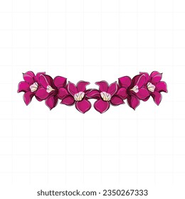 Set of Hawaiian Lei flowers design