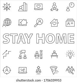 Set of Head Hunting Related Vector Line Icons. Contains such Icons as Career growth, Bulb, Candidate, Search, CV, Card Index, Outsource and more. Editable Stroke. 32x32 Pixels