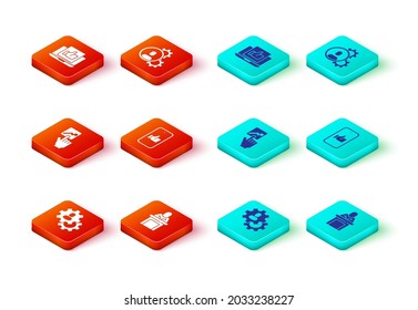 Set Head hunting, Speaker, Team leader, Hand like,  and  icon. Vector