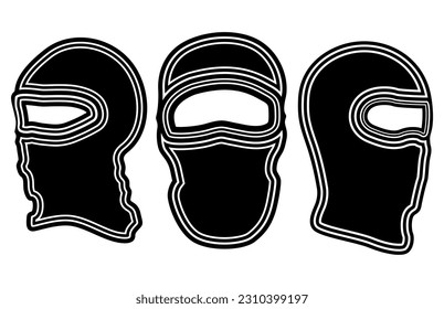 set head mask full face icon symbol vector Illustration