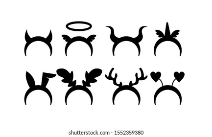 set of headband for party