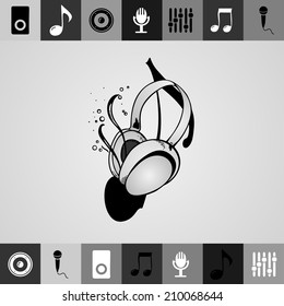 Set headphones and types of technology