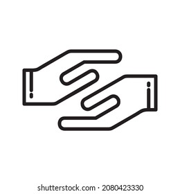 Set Of Healing Hands Icon Free Vector