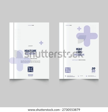 Set of Healthcare program flyer design medical flyer and Modern medical leaflet design template. Medical cover design for a health care program featuring.