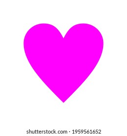 Set of Heart icon vector illustration template. Heart icon design collection. Love vector design isolated on white background. Love vector icon flat design for logo