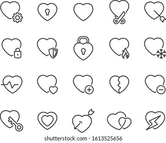 set of heart icons, romance, valentine, relationship, love, heart shape