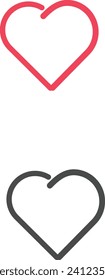 set of heart signs modern vector sign suitable for many uses	