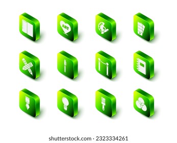 Set Heart with text art, Paint brush palette, Palette, Spiral notebook, RGB and CMYK color mixing, Exhibition of paintings,  and Light bulb icon. Vector