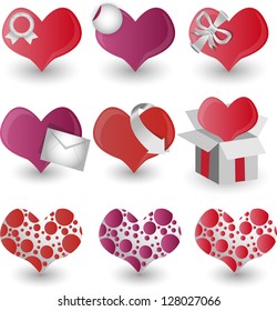 set of hearts