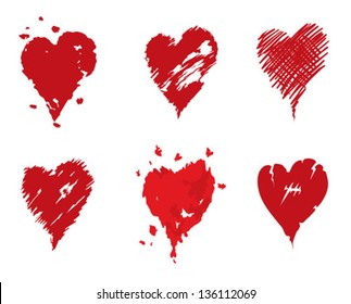 A set of hearts