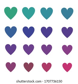 Similar Images, Stock Photos & Vectors of Set of vector hearts ...