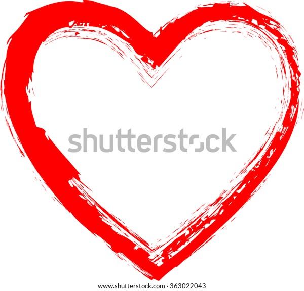 ハートのセット グランジスタンプコレクション Loveデザイン用のシェイプ 悩ましいシンボル テクスチャーのあるバレンタインデーの記号 ベクターイラスト のベクター画像素材 ロイヤリティフリー