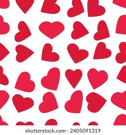 Set hearts icons. Vector illustration
