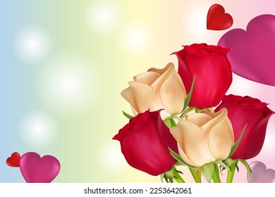 Set of hearts with inscriptions. Concept for valentine's day, birthday, mother's day, women's day. Universal holiday background. Vector image