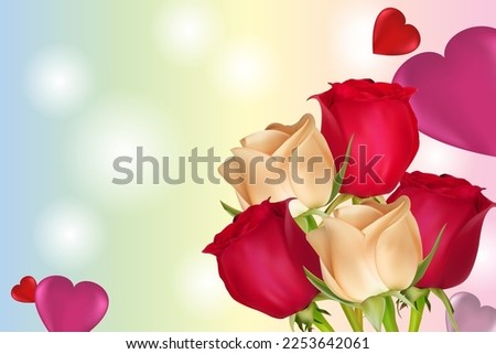 Set of hearts with inscriptions. Concept for valentine's day, birthday, mother's day, women's day. Universal holiday background. Vector image